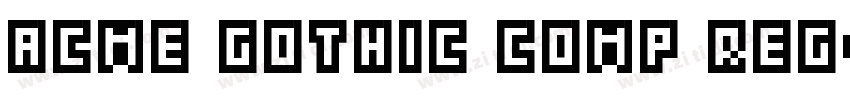 Acme Gothic Comp Reg字体转换